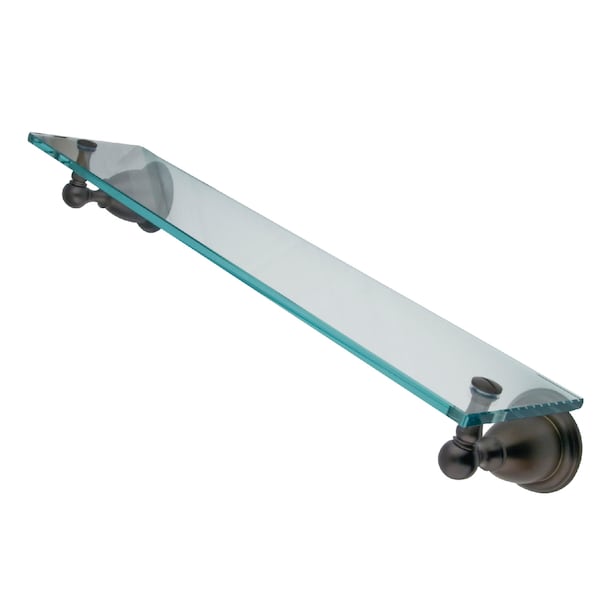 Heritage Cosmetic Glass Shelf, Oil Rubbed Bronze